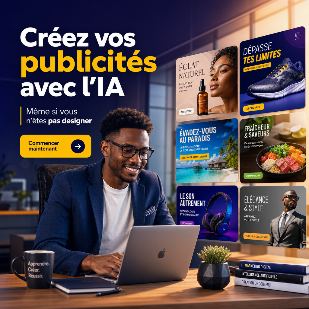 Publicité formation créée avec l'IA