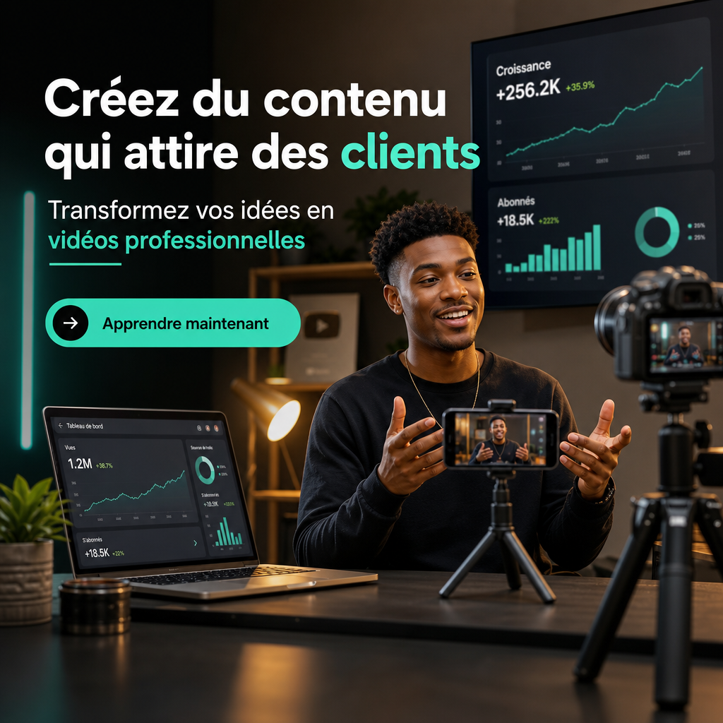 Publicité formation contenu créée avec l'IA