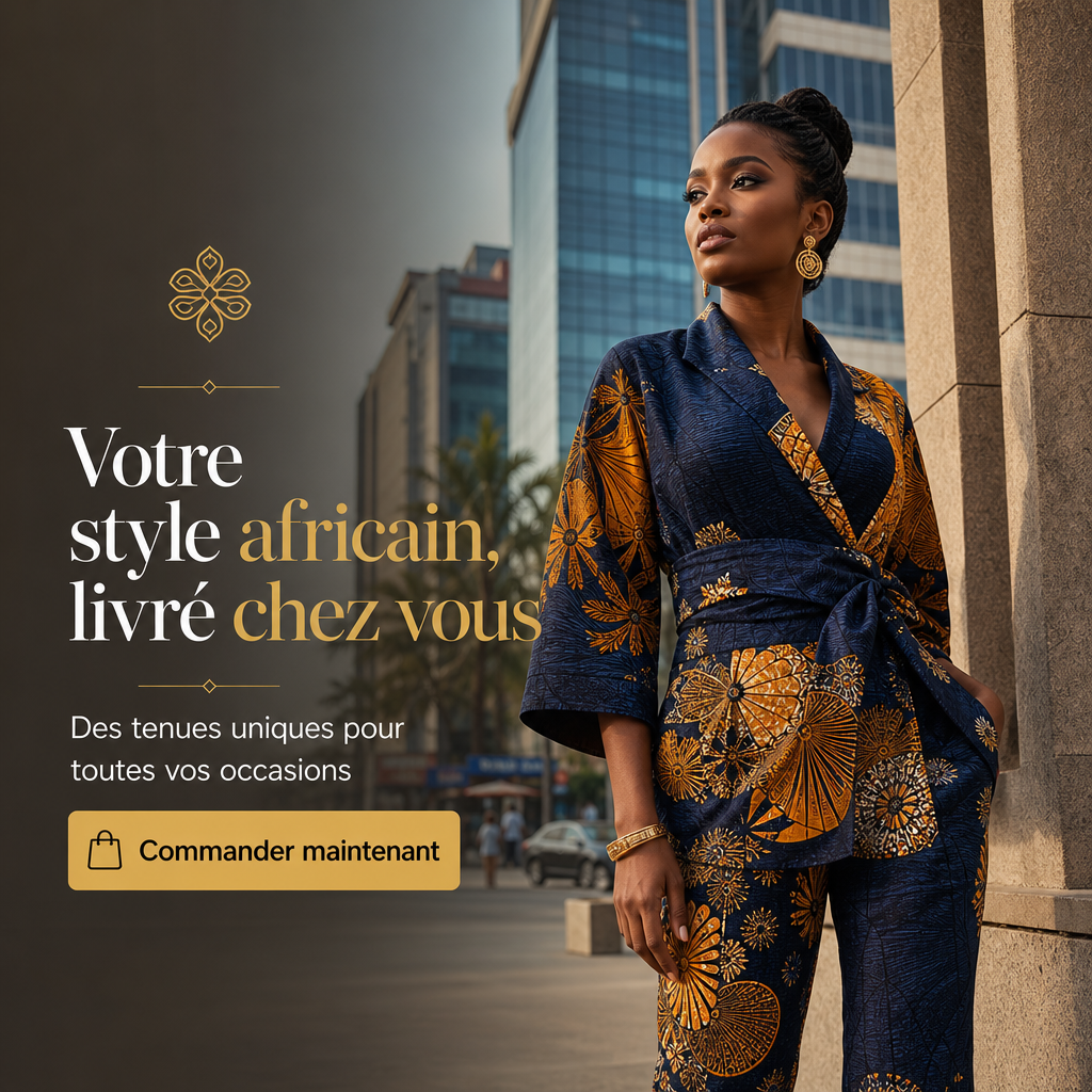 Publicité mode africaine créée avec l'IA